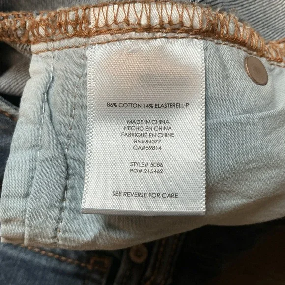 Cabi Jeans Womens 12 Blue New Crop Skinny Denim Ankle Cropped Mid Rise Zip Fly - Picture 6 of 7